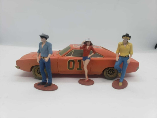 Figuras Dukes Of Hazzard Bo Duke Luke Duke Y Daisy Duke 1/43