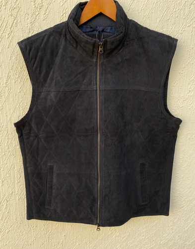 Chaleco De Piel Gamuza Suede Tommy Hilfiger...