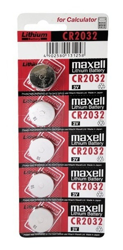 Pack 5 Pila Cr2032 Maxell - Batería Micro Litio - Todopilas