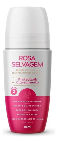 Rosa Selvagem Desodorante Antitranspirante Clareador Axilas