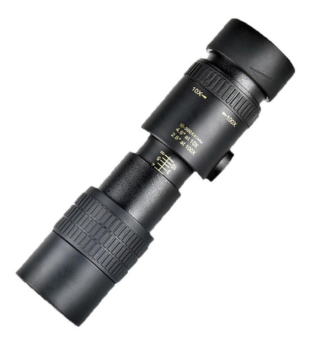 Imagen 2 de 9 de Monocular 4k 10-300x40mm Super Teleobjetivo Zoom Telescopio