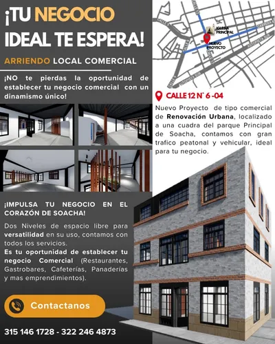Propiedad Totalmente Remodelada, Ubicada En El Centro De Soacha, En Una Esquina De Alto Flujo Peatonal Y Vehicular