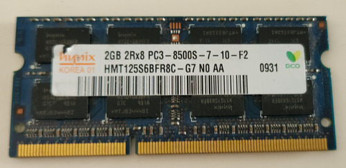 Memoria Ram 2gb Sk Hynix (hmt125s6bfr8c-g7) (Usado)