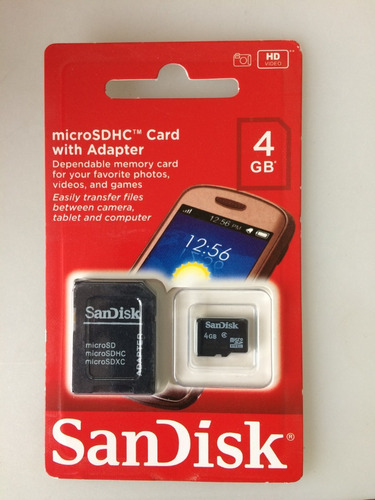 Kit C/20 Micro Cartão 4g Sandisk Original P/celular LG-f60