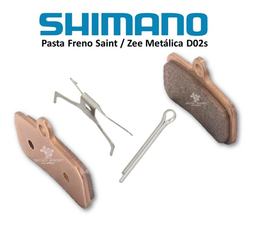 Imagen 3 de 7 de Pastilla Pasta Freno Shimano Saint Zee D02s Bicicleta Mtb