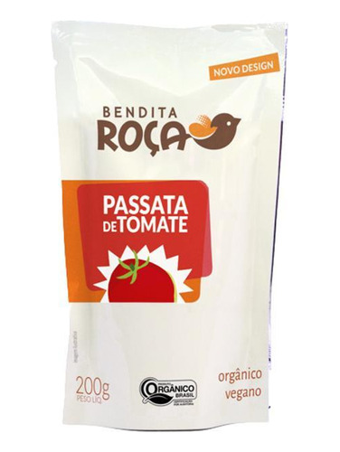 Kit 3x: Passata Orgânica Sachê Bendita Roça 200g