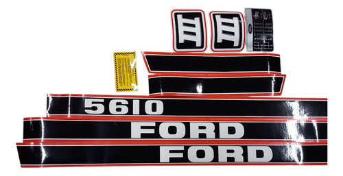 Jogo Decalque Adesivo Trator Ford 5610 E4nn16n5610x