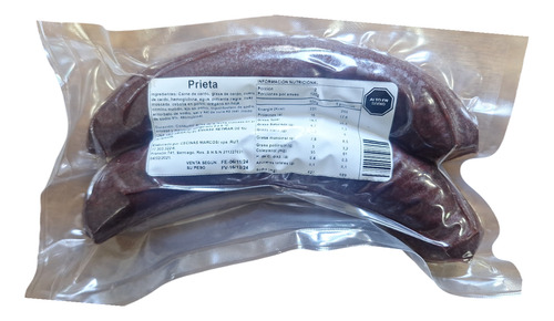 Prieta La Charcuteria Artesanal 2 Kg El Casero 8 Ud