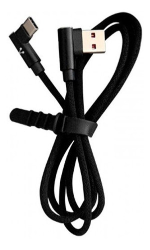 Cable Vorago Usb A Tipo C 2.4a 90 Grados Negro Cab-307 /v /v