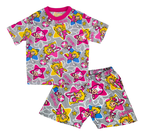 Pijama Infantil Varios Diseños Gamer Manga Corta Y Short