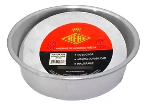 Tortera Alta Aluminio Desmontable 24 Cm