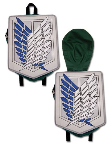 Mochila  Attack On Titan New Scout Regimiento Capucha Anime