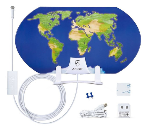 Antop Antena Mapa Mundial At-122b