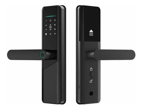 Cerradura Digital Biométrica Negro, Wifi Con App Dkx1ng