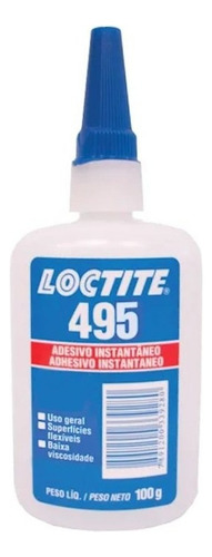 Adhesivo instantáneo de cianoacrilato de etilo 100 g 495 LoctiteCola Liquid Loctite 495