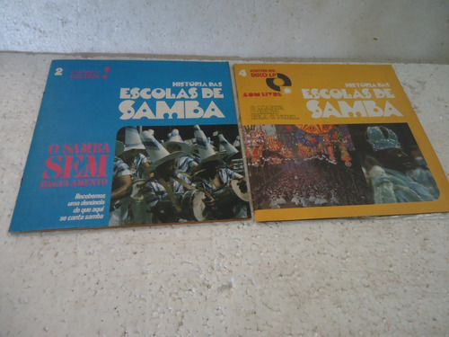 Dois Discos Vinil História Das Escolas De Samba - Kit 4