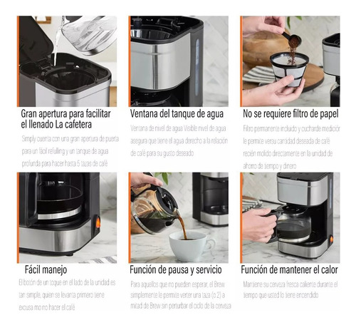 Cafetera Eléctrico, Semi Automática De Goteo 110v