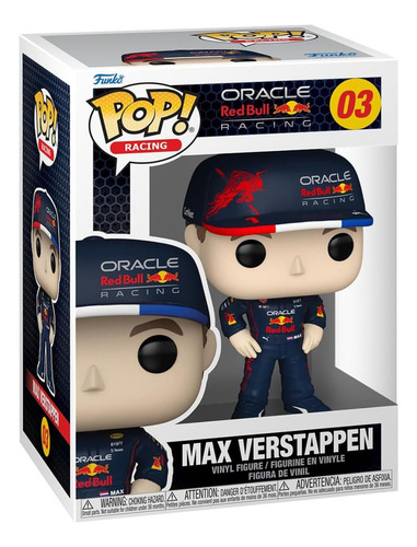 Max Verstappen 03 Red Bull Formula 1 Funko Pop Racing Nuevo