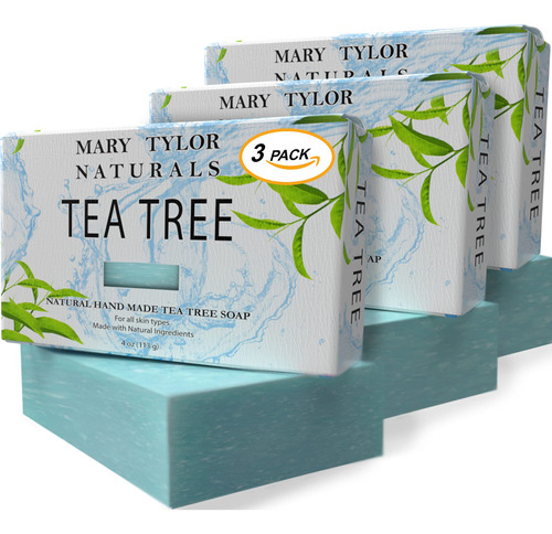 Mary Tylor Naturals Barra De Jabn De Rbol De T, 4 Onzas, Paq