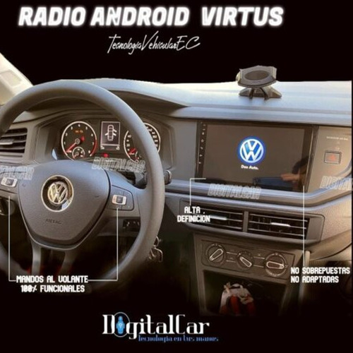 Radio Pantalla Android Volkswagen Virtus / Polo 2019/24