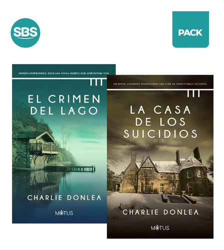 Crimen Del Lago + Casa De Los Suicidios - Donlea - 2 Libros