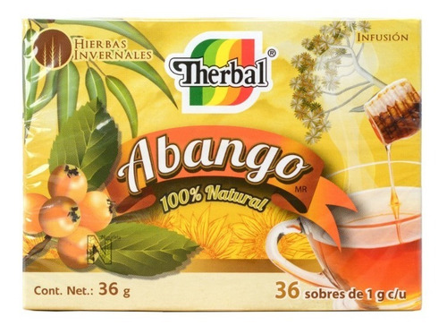 5 Piezas) Te Abango 100% Natural (36 Sobres) Therbal