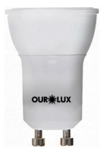 Kit 5 Lampada Dicroica Mr16 Led 7w Biv Gu10 2700k Ourolux