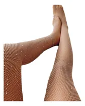 Comprar Media Panty Brillos Can Can  De Red Gotas Brillantes Py017