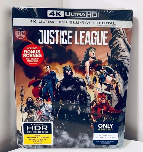 Justice League: Limited Steelbook 4k Ultra Hd Best Buy