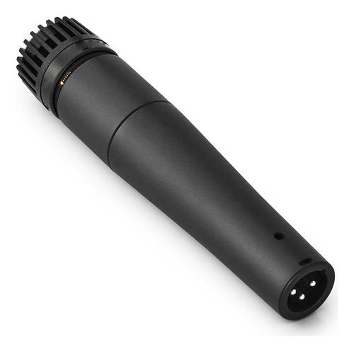 Microfone Dinâmico Para Instrumentos Profissional Leson Sm57 Cor Preto