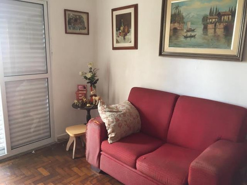 Imagem 2 de 14 de Frente Com Sacada Coração Do Gonzaga 3 Dorms Deps Empregada
