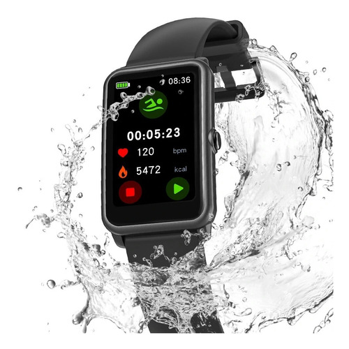 Imagem 1 de 5 de Relógio Inteligente Smartwatch Blitzwolf Bw-ah2 Ciclo/fem.