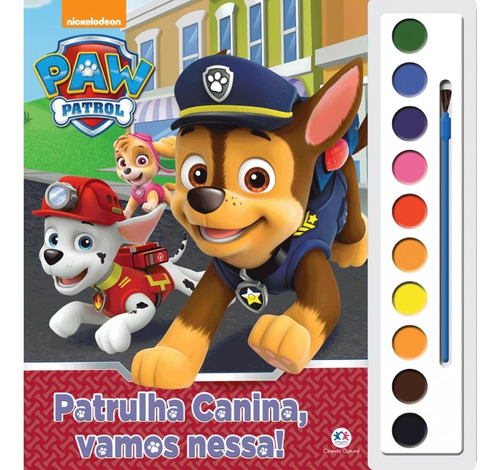 Patrulha Canina Vamos Nessa Livro Colorir Infantil Aquarela