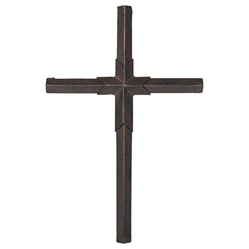 Cruz De Metal De 15 X 12 Pulgadas Bronce Patinado