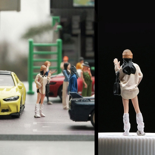 1:64 Escala Figura Cena Em Miniatura Ornamento De Mesa Mesa