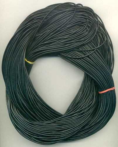 Piel Negro Cord, 1,8 mm, Redondo 100 meter Hank (109 yard