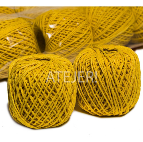 Hilo Chanchero Algodón 10 Unidades X 37 Metros Amarillo