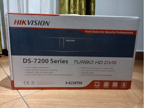 Dvr Hikvision Ds-7200 Y 2 Cámaras Hd 
