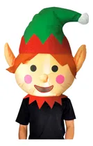 Comprar Disfraz Inflable Cabezón De Santa Clause, Reno O Duende Cosplay Navideño, Disfraz Inflable Navidad