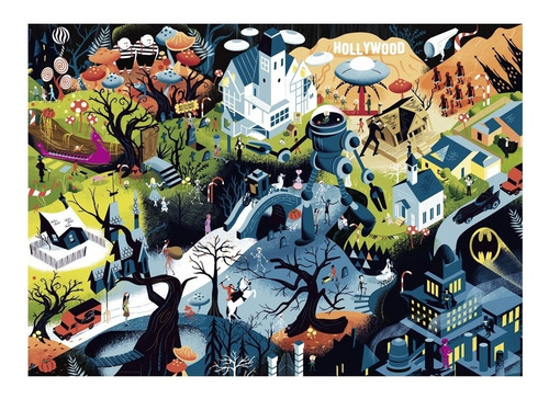 Imagen 2 de 3 de Puzzle 1000pz- Tim Burton Films - Movie Masters- Heye 29882
