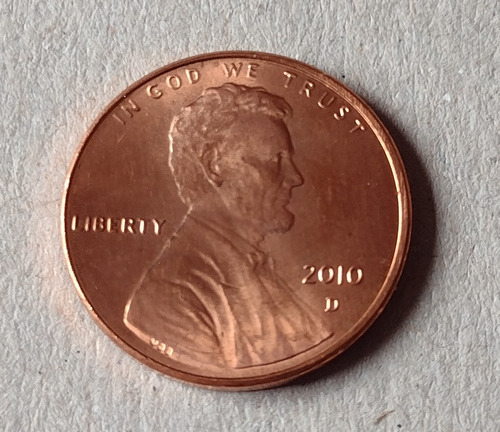 Moneda De Un Centavo De Estados Unidos Año 2010 Seca D 