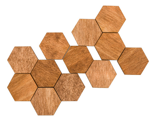 Imane Oficina Para Refrigerador Hexagonal Madera Natural