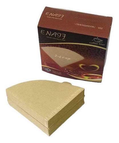 Filtro Papel V60 #2 Café Dripper Biodegradable 100 Unidades