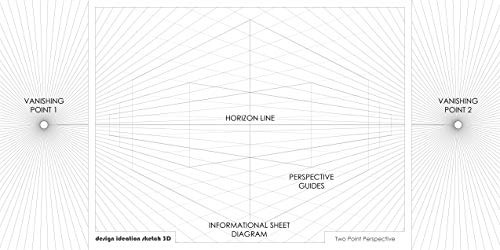 Diseño Ideación Bosquejo 3d Perspectiva Cuadrícula Papel Pad