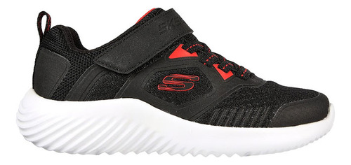 Tenis Niño Skechers Bounder - Negro-rojo