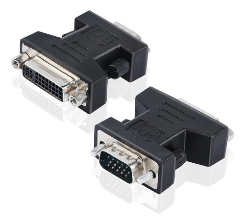 Adaptador Dvi - I Hembra 24+5 A Vga Macho 15 Pines Video Pc