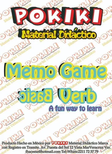 Memorama 25 Verbos Ingles Parte Juegos Juegos Y Juguetes En