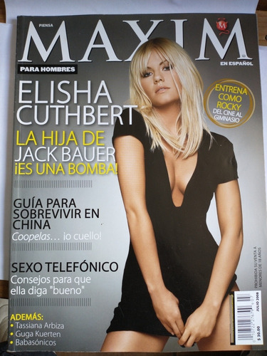 Maxim En Español Para Hombres, Elisha Cuthbert, Julio 2008