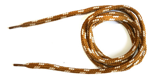 Cordones Borcegos  Largos Redondos Marrón/amarillo  120 Cm