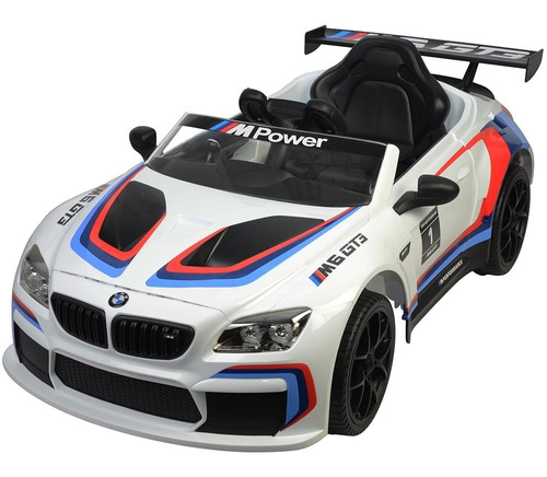 Carro Elétrico Infantil Esportivo Bmw M6 Gt3 12v Branco